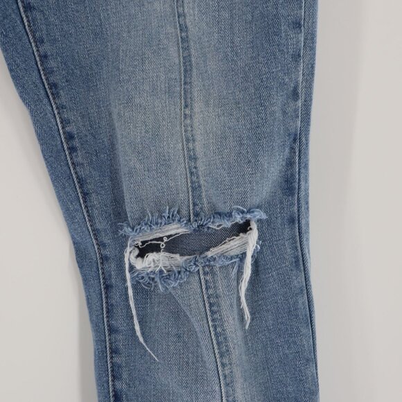 Kancan Marley High Rise Slim Straight Jeans Women 9/28 Blue Work Casual Chic Mod - Picture 12 of 16